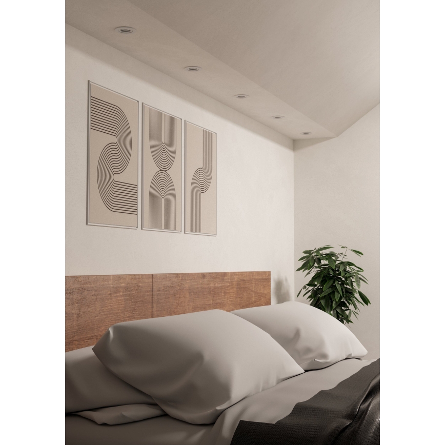 Eglo - LED zapustené stropné bodové svietidlo 1xGU10/4,5W/230V biela