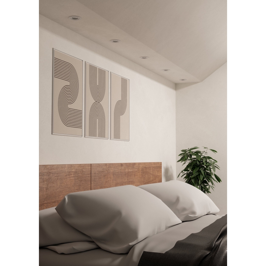 Eglo - LED zapustené bodové svietidlo 1xGU10/4,5W/230V biele