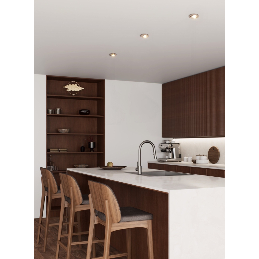 Eglo - LED zapustené bodové svietidlo 1xGU10/4,5W/230V matný chróm