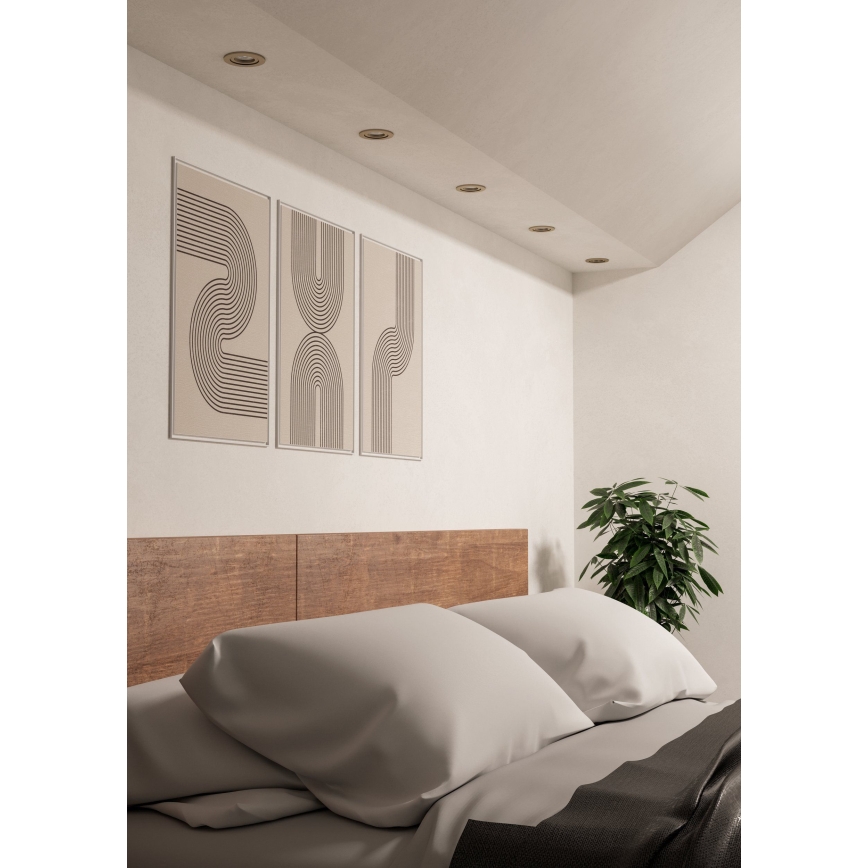 Eglo - LED zapustené bodové svietidlo 1xGU10/4,5W/230V matný chróm