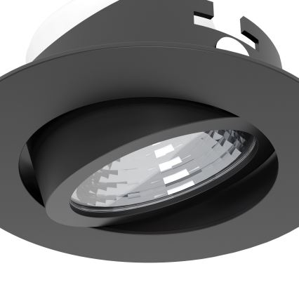Eglo - SADA 3x LED Stmievateľné podhľadové svietidlo LED/6,4W/230V pr. 8,8 cm čierna