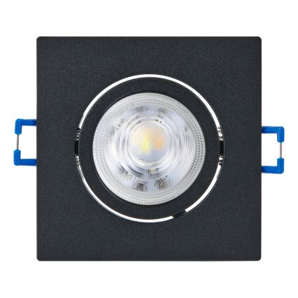 Eglo - SADA 3 ks stmievateľné LED podhľadové svietidlo LED/4,8W/230V 8,8x8,8 cm čierna