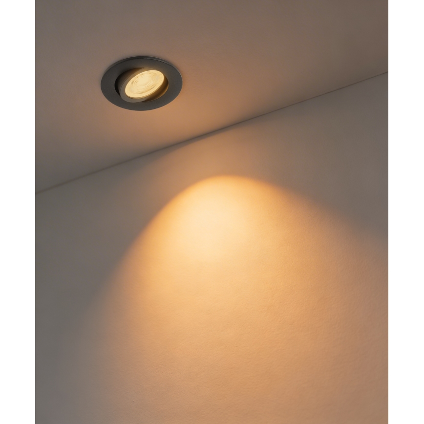 Eglo - SADA 3x LED RGBW Stmievateľné zapustené stropné svietidlo LED/4,7W/230V 2700-6500K čierna