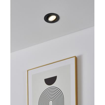 Eglo - SADA 3x LED RGBW Stmievateľné zapustené stropné svietidlo LED/4,7W/230V 2700-6500K čierna