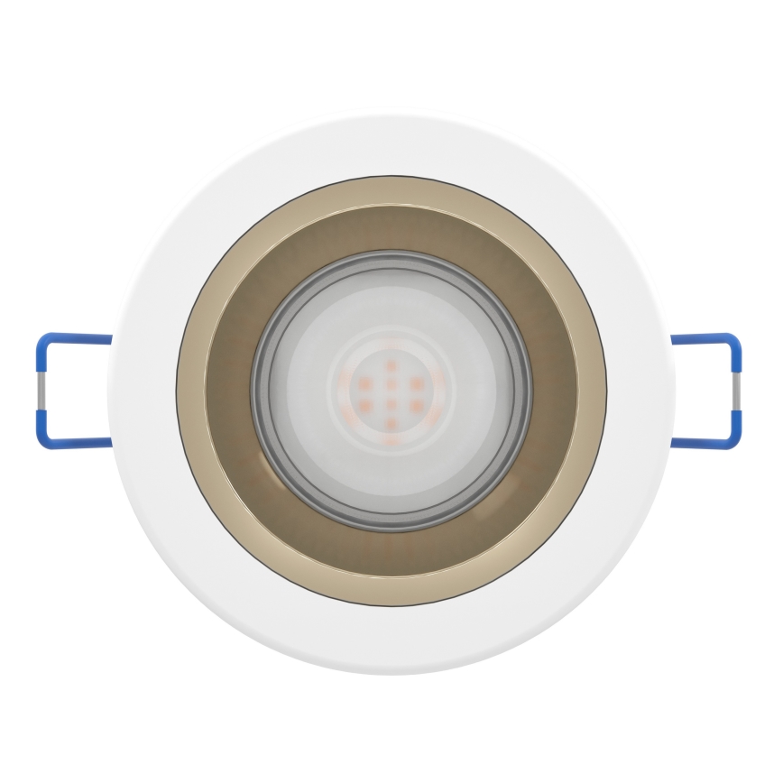 Eglo - LED stmievateľné podhľadové kúpeľňové svietidlo LED/4,8W/230V 2700/4000/6500K IP44 biela/zlatá