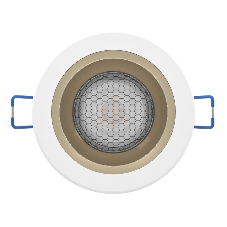 Eglo - LED RGBW stmievateľné kúpeľňové zapustené stropné svietidlo LED/4,8W/230V 2700-6500K IP44 biela/zlatá