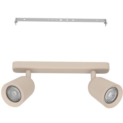 Eglo - Bodové svietidlo 2xGU10/10W/230V béžové