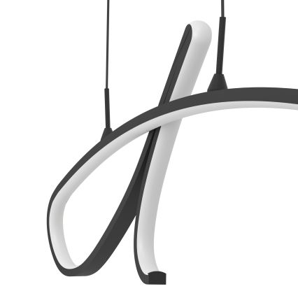 Eglo - LED luster na lanku, 20 W, 230 V, 2700/4000/6500 K, čierny