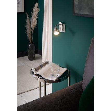 Eglo - LED svietidlo do zásuvky 1x GU10/2,8 W/230 V matný chróm