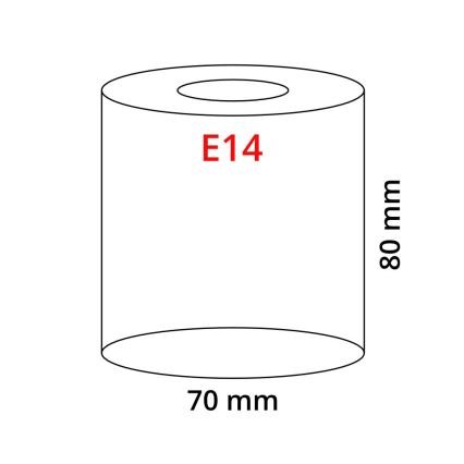 EGLO 90255 - Sklo MY CHOICE E14 pr. 7 cm hnedé