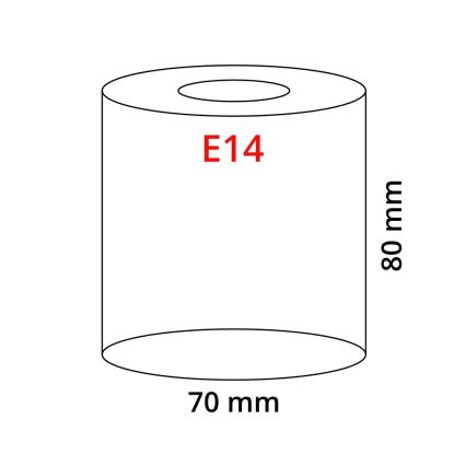 Eglo 90858 - Tienidlo MY CHOICE E14 pr.7 cm čierno-biela