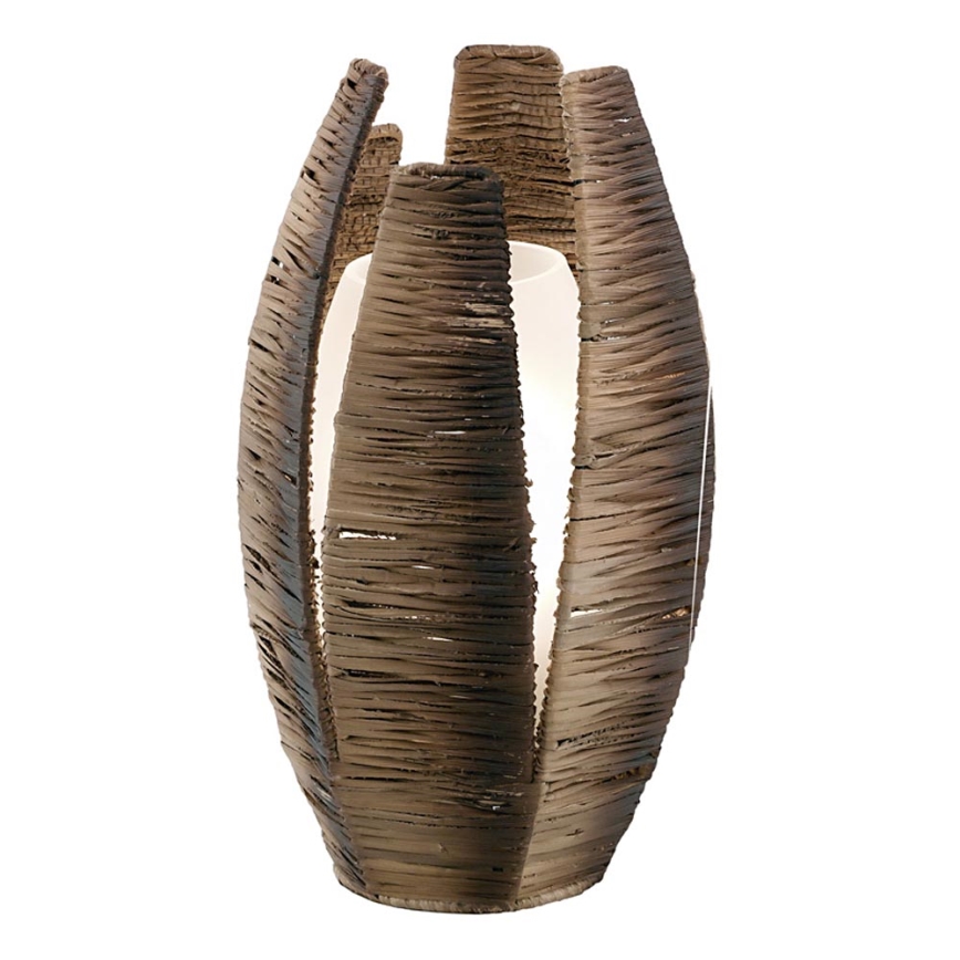 EGLO 91014 - Stolná lampa MONGU 1 x E27/60W hnedá