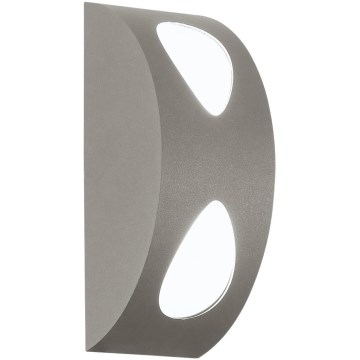 EGLO 91095 - Vonkajšie svietidlo MORINO 2xLED/4,76W strieborná