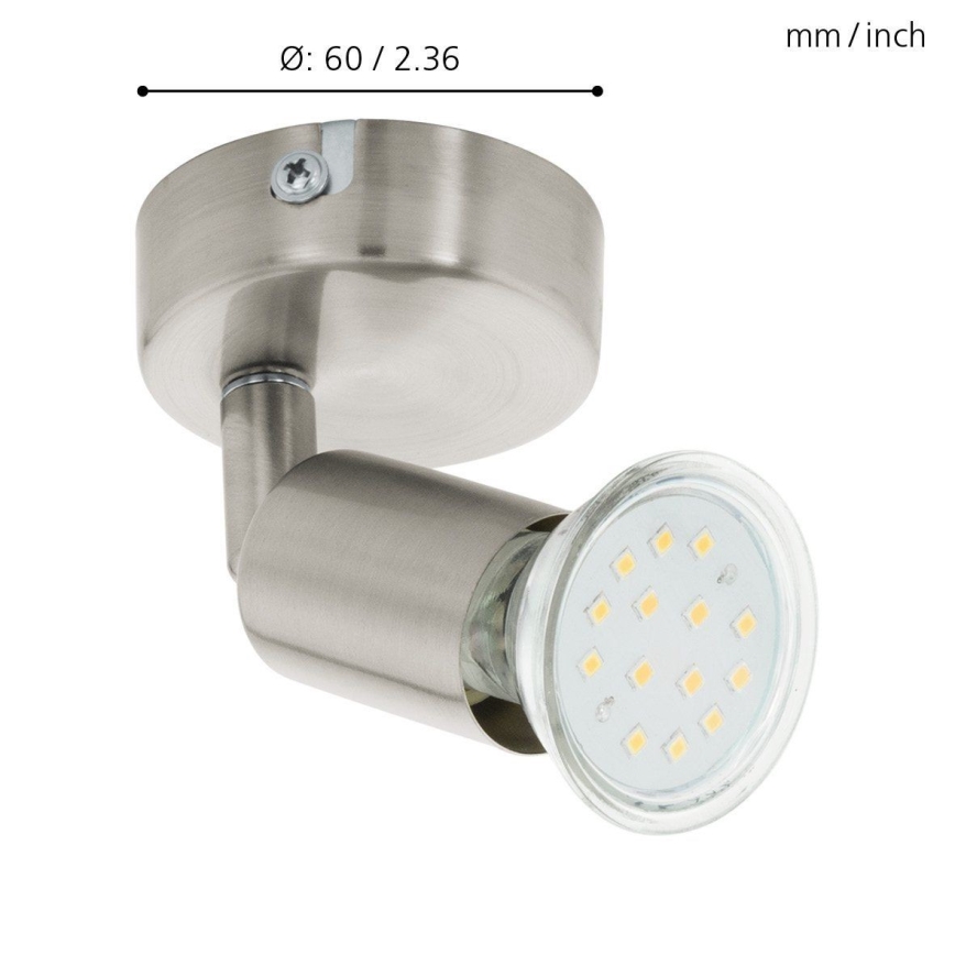 Eglo - LED Nástenné bodové svietidlo LED 1xGU10/2,8W/230V