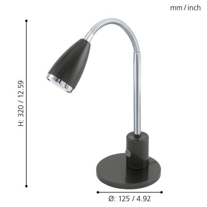 Eglo - Stolná lampa 1xGU10/3W/230V