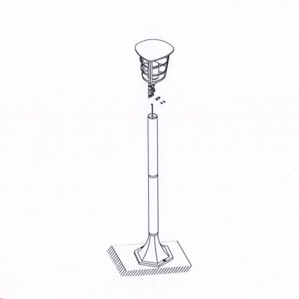 Eglo - LED Vonkajšia lampa E27/8,5W/230V IP44