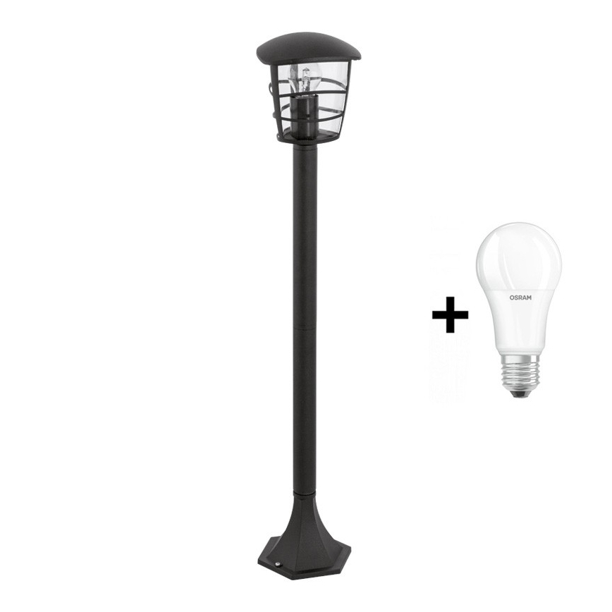 Eglo - LED vonkajšie svietidlo 1xE27/8,5W/230V IP44 čierne