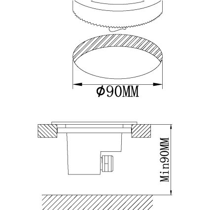 Eglo - LED Vonkajšie nájazdové svietidlo LED/2,5W/230V IP67