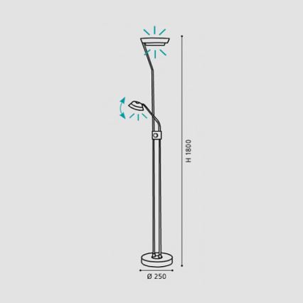 Eglo 93713 - LED stmievateľná lampa SARRIONE LED/17,28W + LED/2,88W