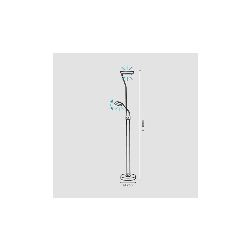 Eglo 93713 - LED stmievateľná lampa SARRIONE LED/17,28W + LED/2,88W