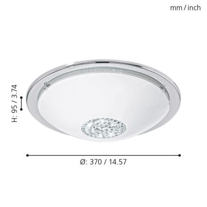 Eglo - LED stropné svietidlo LED/12W/230V