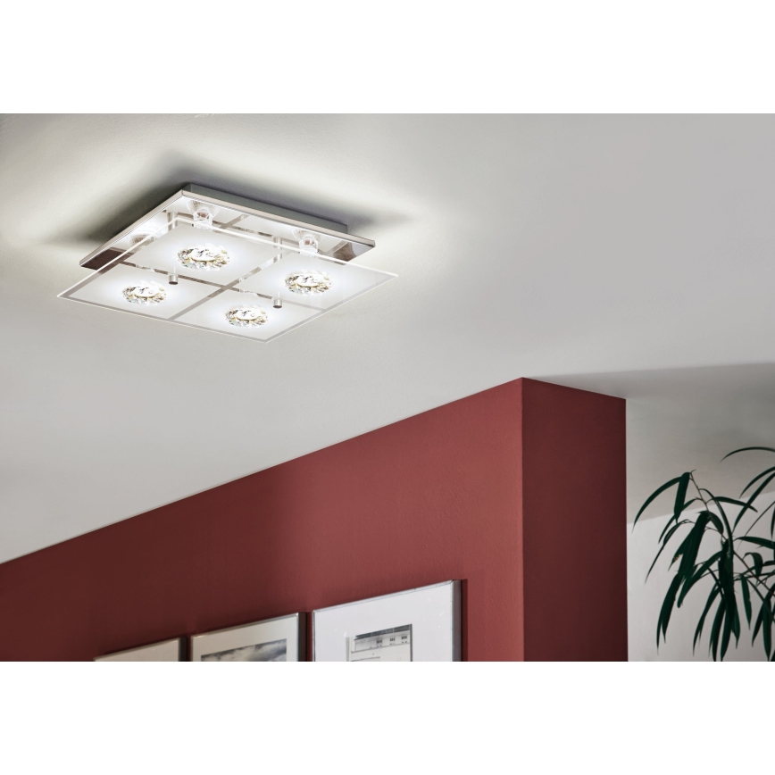 Eglo 93783 - LED stropné svietidlo RONCATO 4xGU10/3W/230V