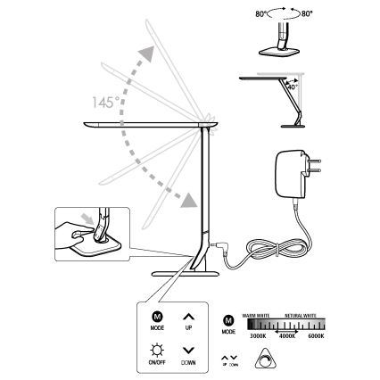 Eglo 93901 - LED stmievateľná lampa SELLANO LED/6W/230V