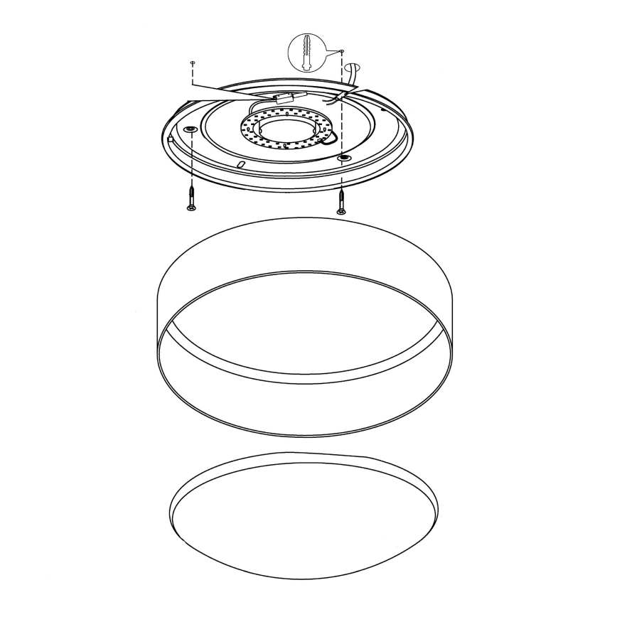 Eglo - LED stropné svietidlo LED/12W/230V
