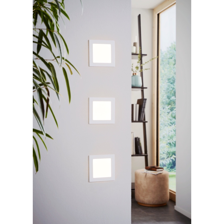 Eglo 94061 - LED zapustené stropné svietidlo FUEVA 1 LED/10,95W/230V 17x17 cm