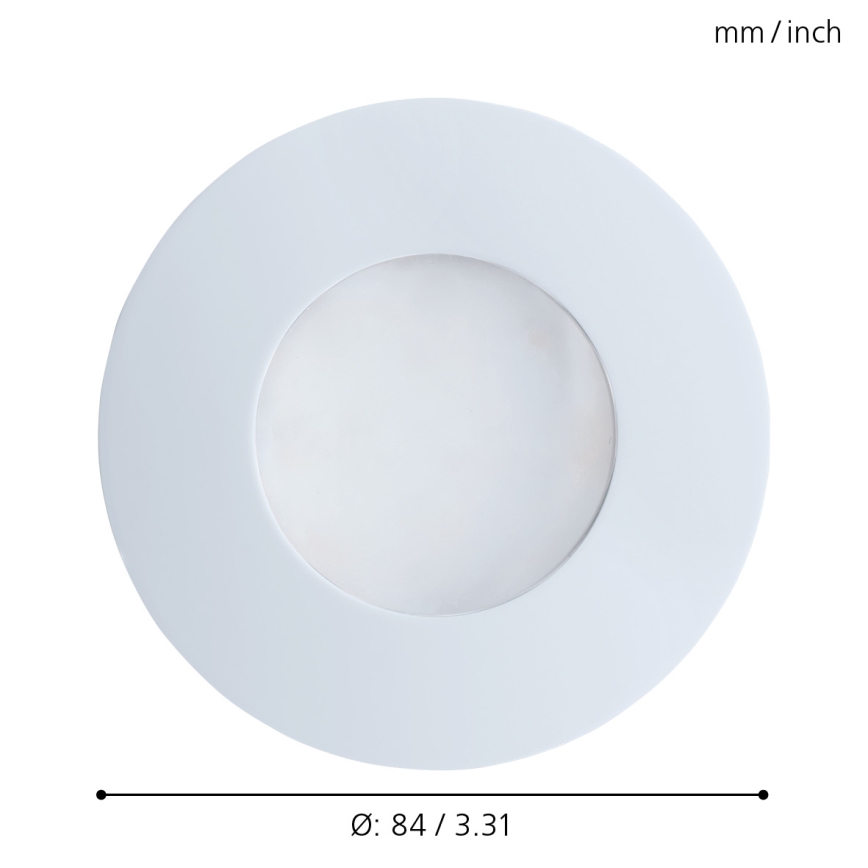 Eglo - LED Kúpeľňové podhľadové svietidlo 1xGU10/5W/230V IP65