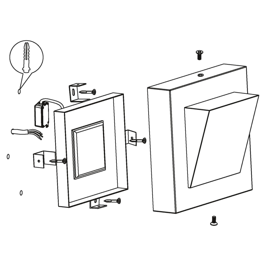 Eglo 94114 - LED vonkajšie osvetlenie GALARY 1 LED/3,7W/230V IP44