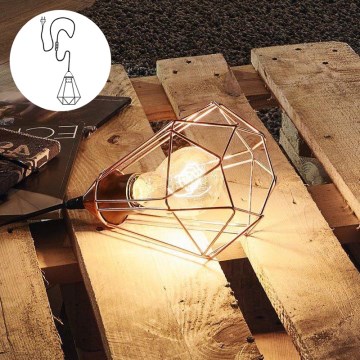 Eglo 94197 - Stolné svietidlo do zásuvky TARBES 1xE27/60W/230V