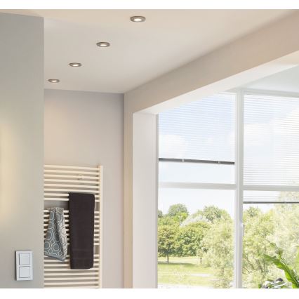 Eglo - Sada 3x LED zapustených bodových svietidiel PENETO 1xGU10-LED/3W/230V