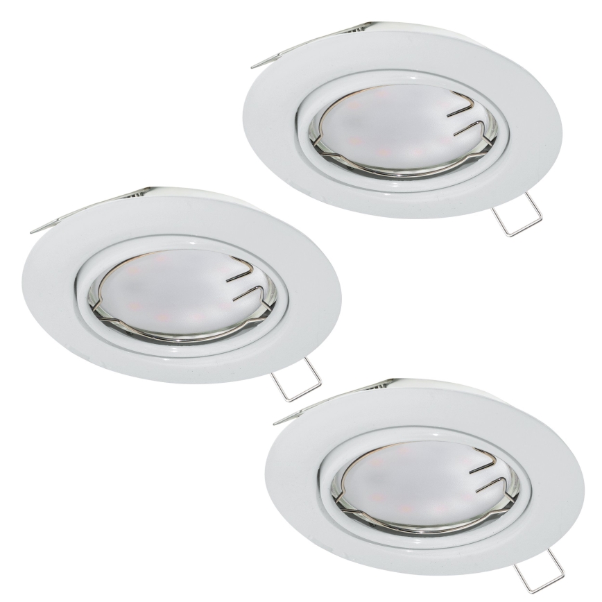 Eglo - SADA 3x LED Podhľadové svietidlo PENETO 3xGU10-LED/5W/230V