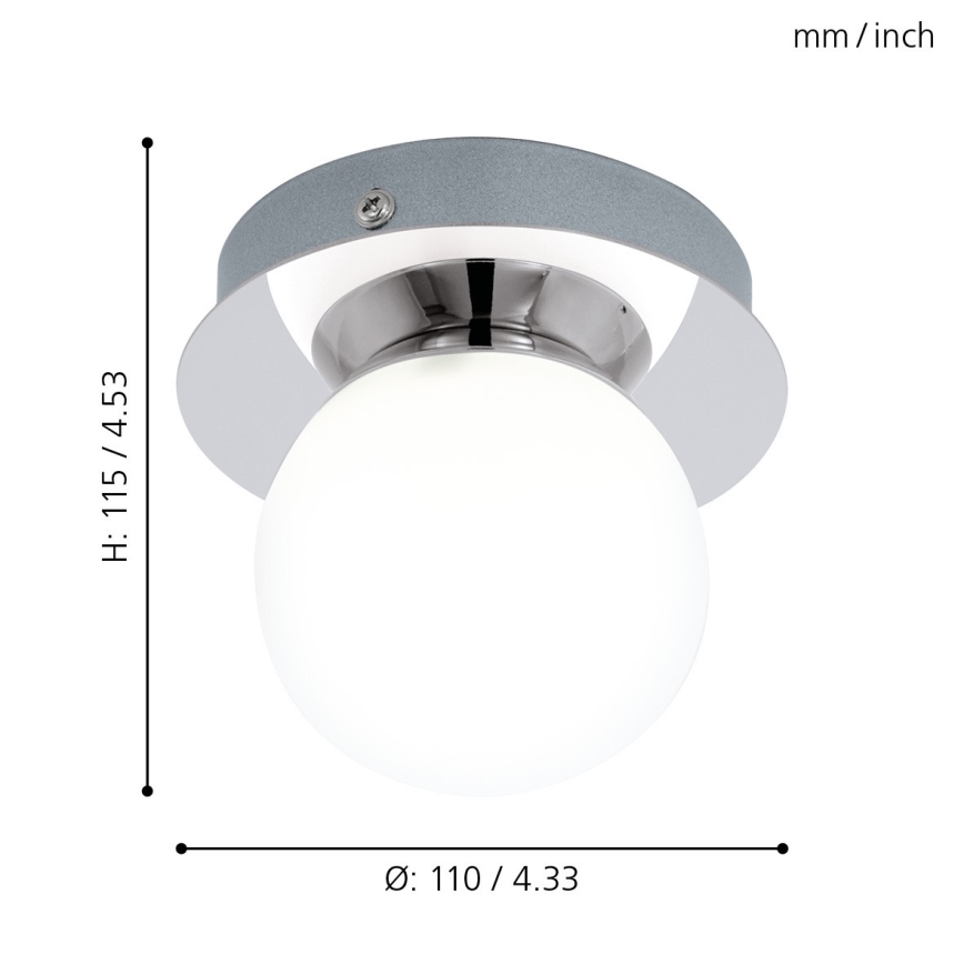 Eglo - LED Kúpeľňové svietidlo 1xLED/3,3W/230V IP44