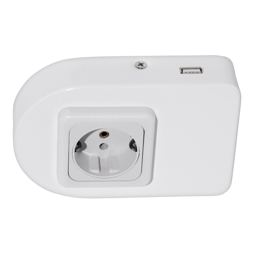 Eglo 94663 - Podlinková zásuvka SCHUKO vr.USB TAXANO