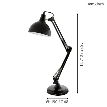Eglo - Stolná lampa 1xE27/40W/230V