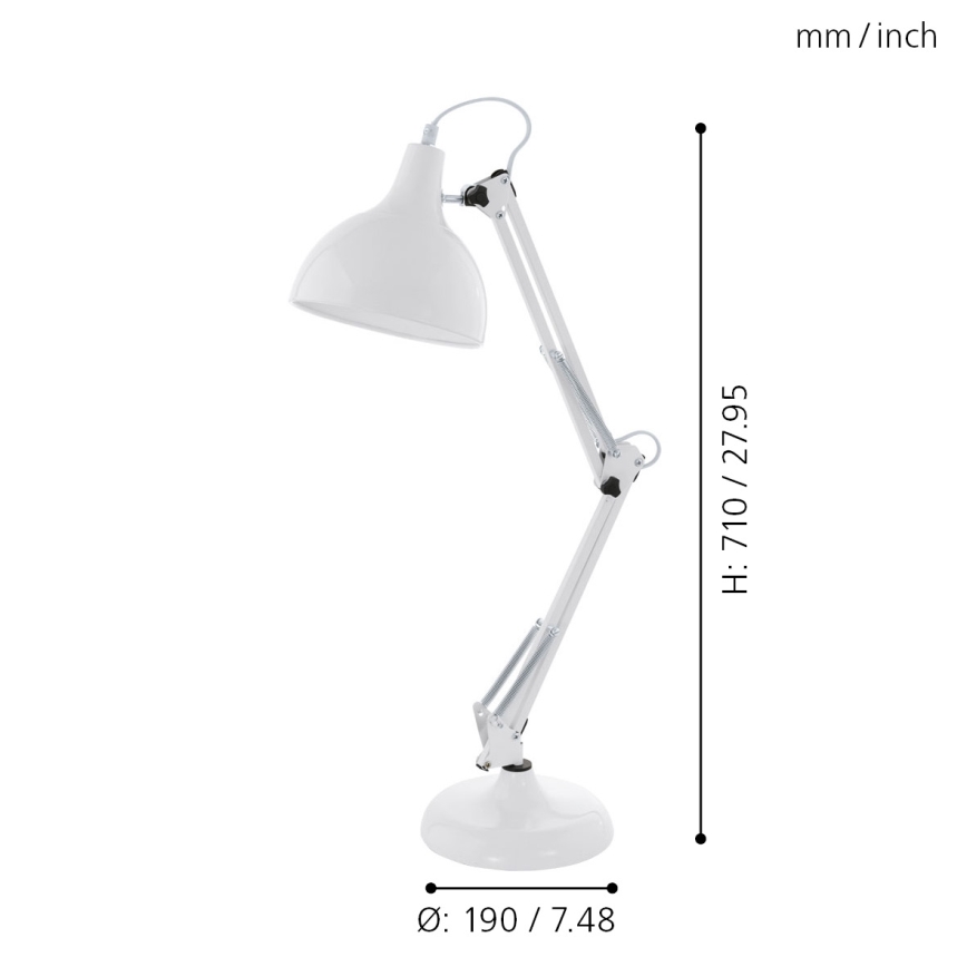 Eglo - Stolná lampa 1xE27/40W/230V