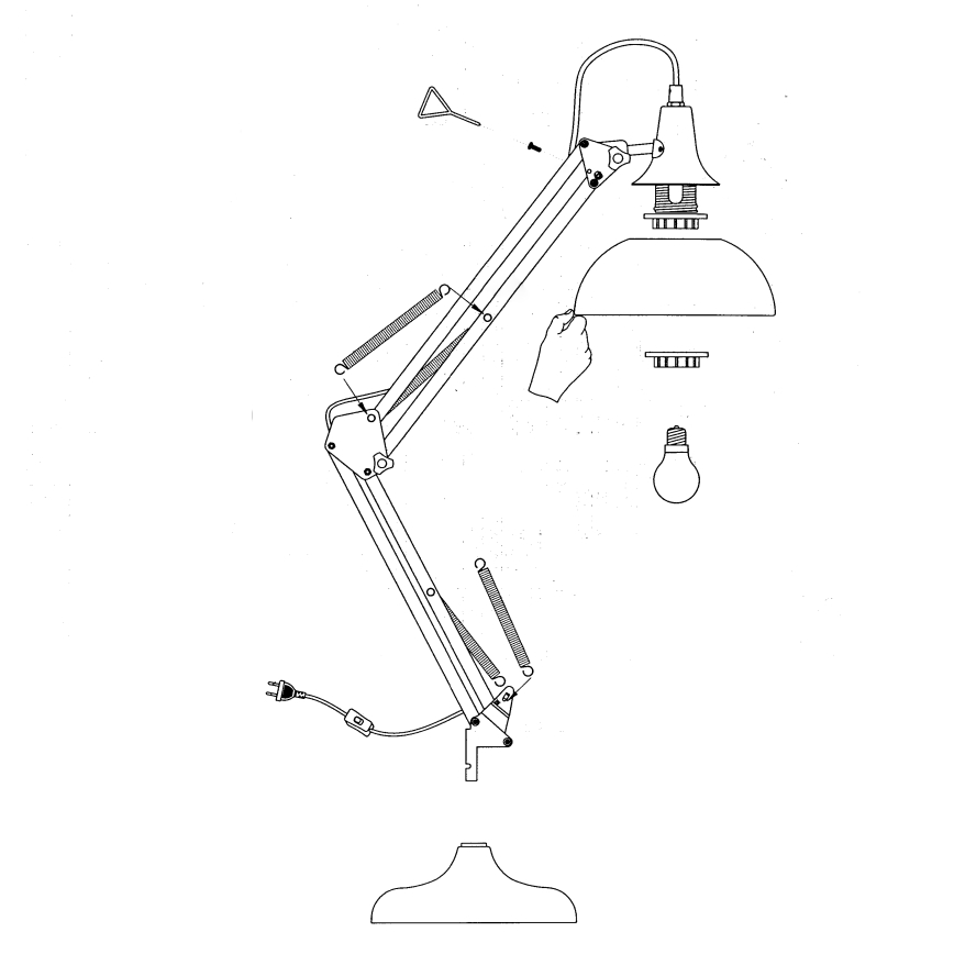 Eglo - Stolná lampa 1xE27/40W/230V