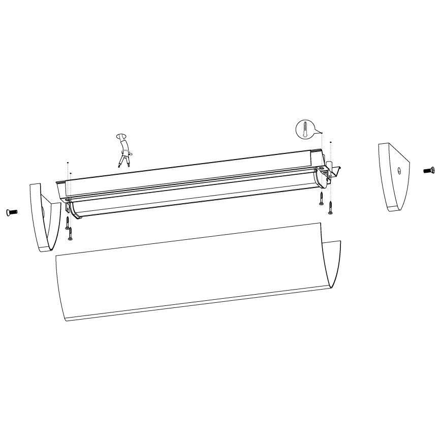 Eglo - LED Kúpeľňové svietidlo 1xLED/16W/230V IP44