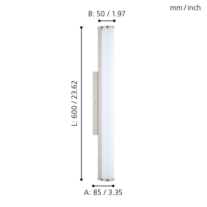 Eglo - LED Kúpeľňové svietidlo 1xLED/16W/230V IP44