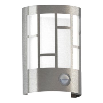 Eglo 94798 - Vonkajšie svietidlo so senzorom CERNO 1xE27/40W/230V IP44