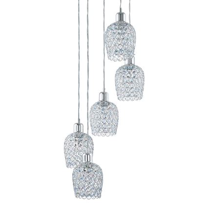 Eglo 94898 - Závesné svietidlo na lanku BONARES 1 5xE27/60W/230V