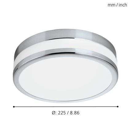 Eglo - LED kúpeľňové svietidlo LED/11W/230V IP44