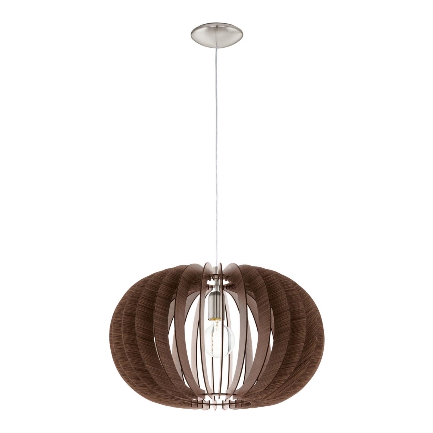 Eglo 95025 - Luster na lanku STELLATO 1xE27/60W/230V hnedá