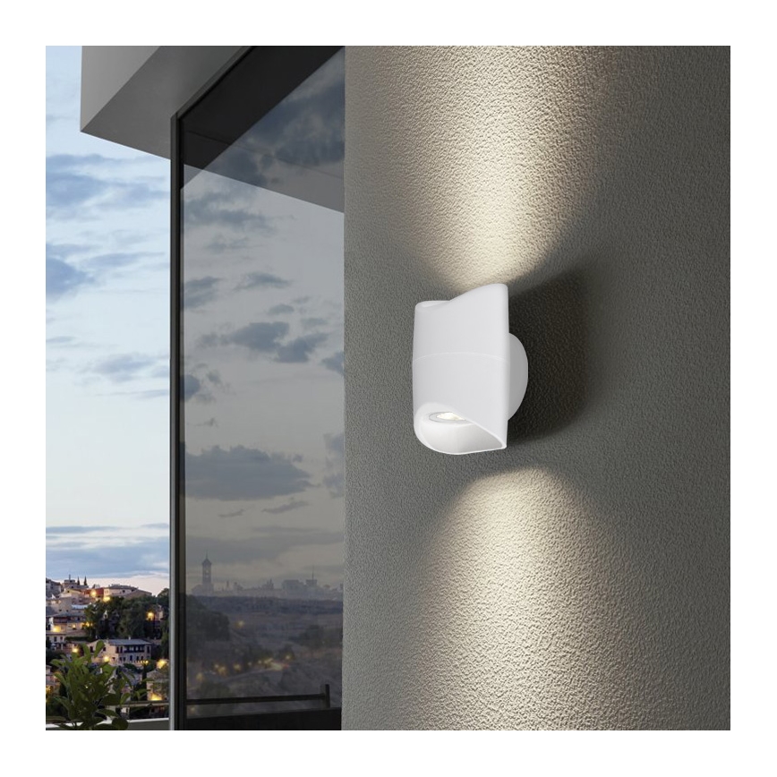 Eglo 95075 - Vonkajšie nástenné svietidlo ABRANTES 2xLED/6W/230V
