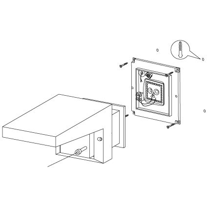 Eglo 95097 - Vonkajšie nástenné svietidlo DESELLA 1 LED/10W/230V