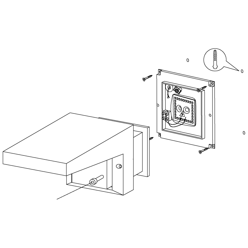 Eglo - Vonkajšie nástenné svietidlo LED/10W/230V