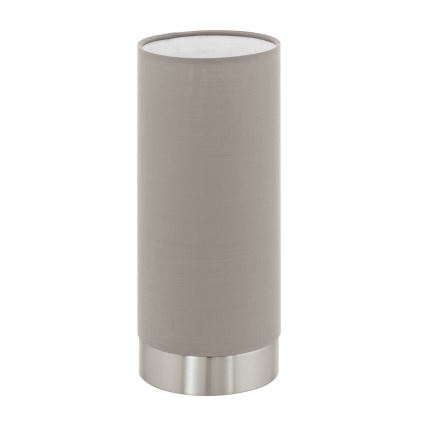 Eglo - Stmievateľná stolná lampa 1xE27/40W/230V taupe