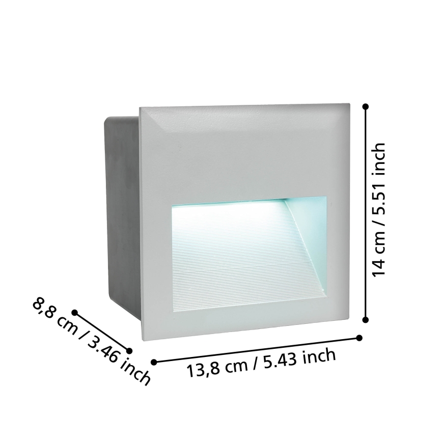 Eglo - LED Vonkajšie orientačné svietidlo LED/3,7W/230V IP65